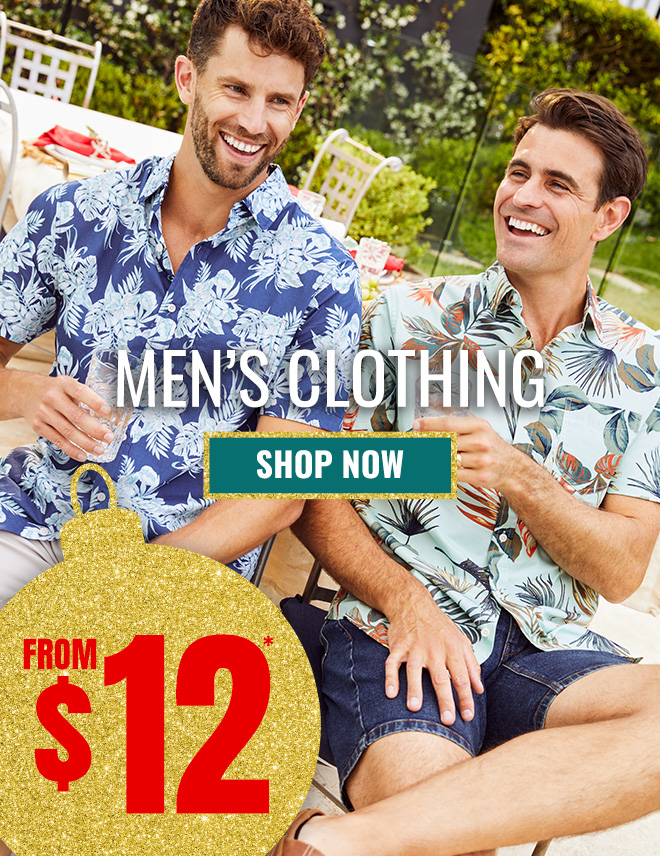 Men's clothing starting at $12 - Stylish and affordable holiday fashion at Rivers.